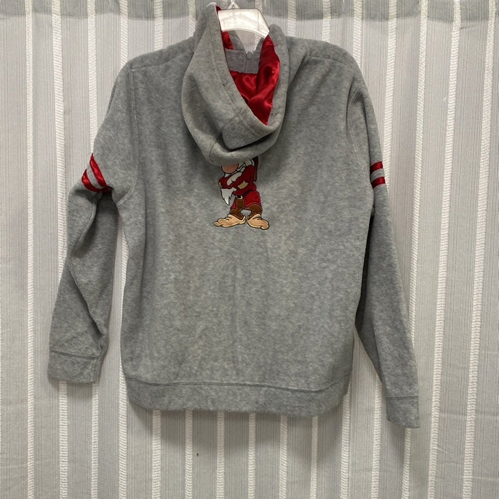Wonderful World of Disney Grumpy Full Zip Fleece Sweatshirt Hoodie Size M - Picture 4 of 12